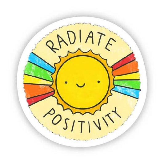 radiate positivity sticker
