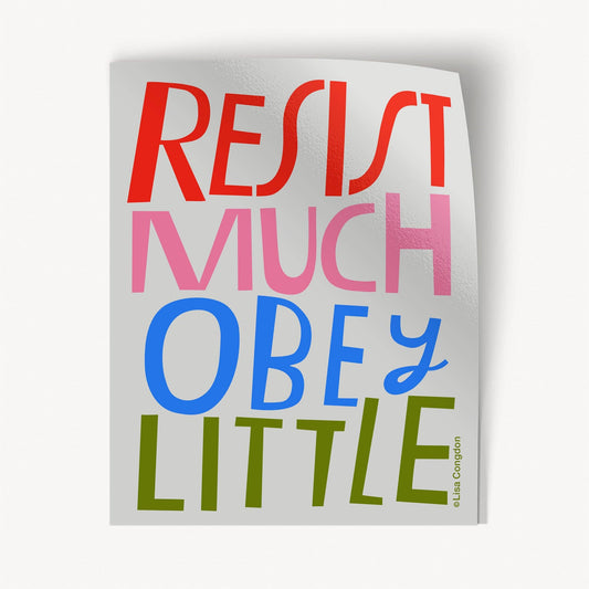 resist much obey little sticker