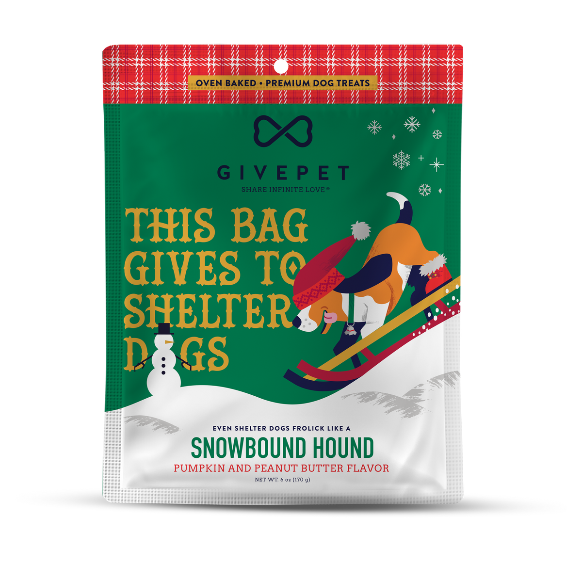snowbound hound give pets dog treats