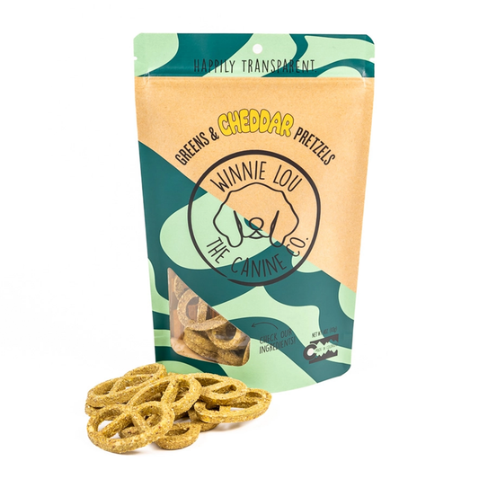 Winnie Lou Greens & Cheddar Pretzels